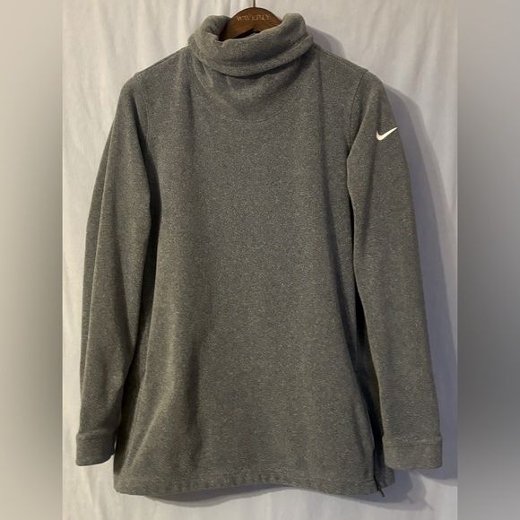 Nike Gray Therma Dri-fit Fleece Training Tunic Size Large - Picture 1 of 8